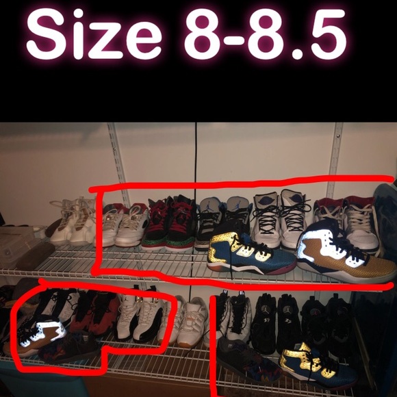 Shoes in mins size 7.5-9 Jordan’s and Nike - Picture 3 of 7